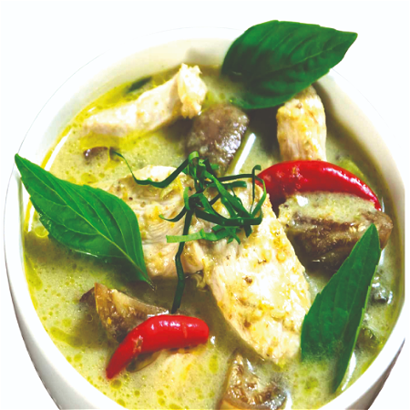 Chicken green curry