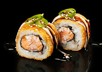 Fried salmon roll - 8 stuks 