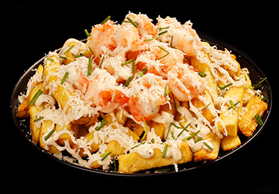 Okonomiyaki Truffle black tiger Loaded Fries