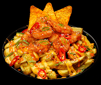 Okonomiyaki Spicy Doritos Loaded Fries