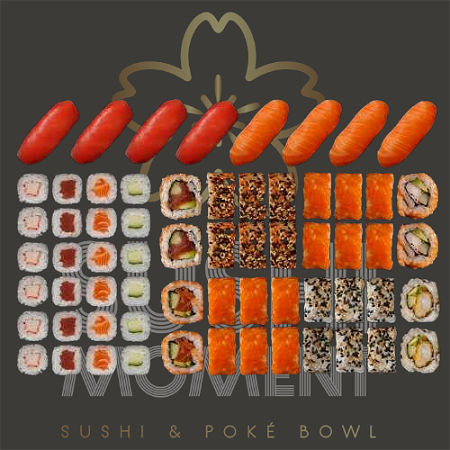 Sushi moment box   64 Stuks