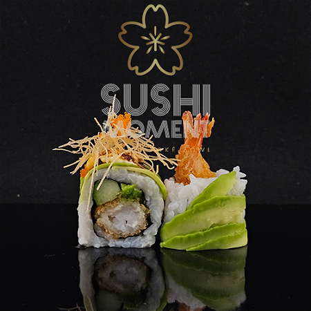 Dragon ebi roll 8 Stuks