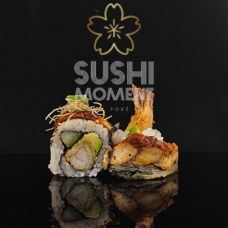 Flamed unagi ebi roll 8 Stuks