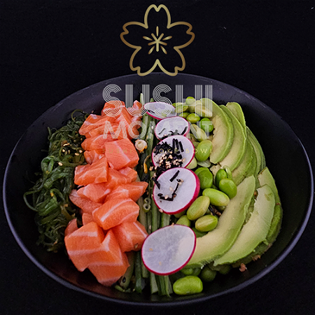 Poke salmon