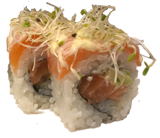 Flamed Salmon roll (4 STUKS)