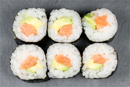 Avocado sake maki (3 stuks)