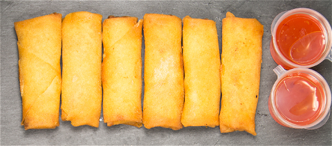 Vegetarische mini loempia