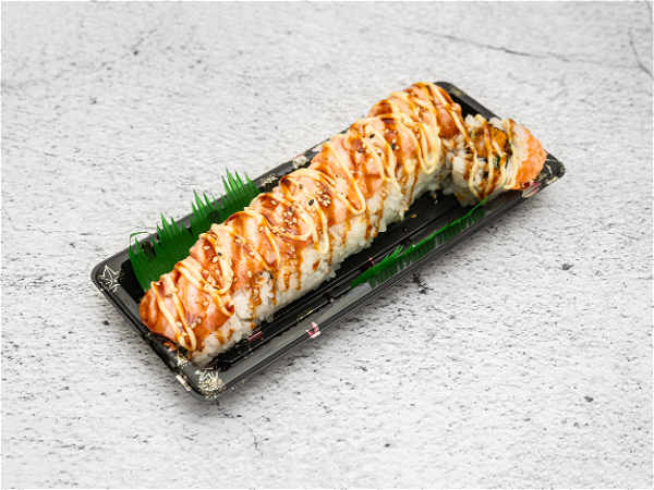 Flamed Salmon Ebi (8 stuks)