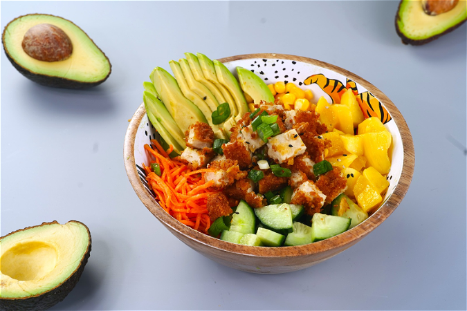 Poké Bowl Vegan Crispy Chicken