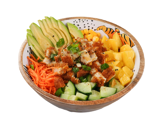 Poké Bowl Vegan Crispy Chicken