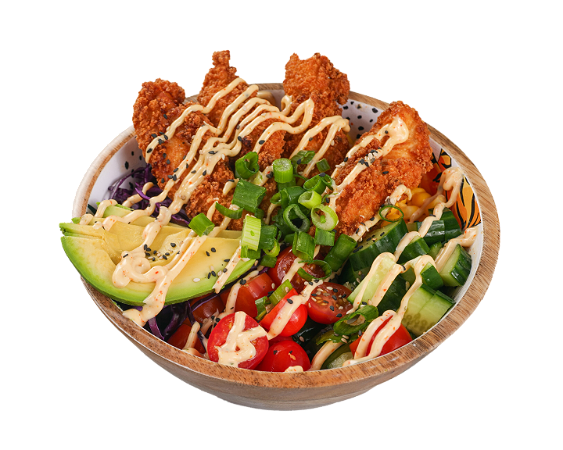 Poké Bowl Crispy Chicken