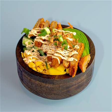 Poké Bowl Vegan Crispy Chicken