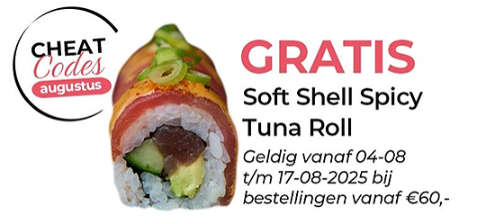 Uramaki met avocado en tonijn