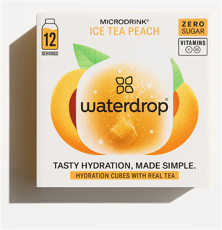 waterdrop ice tea peach
