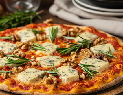 Pizza Cheese And Nuts