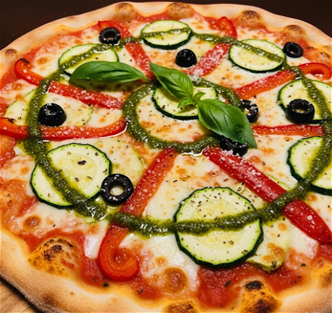 vegan courgette en pesto