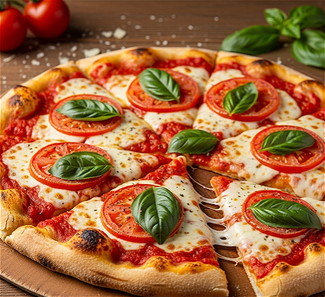 Piazza vegan caprese 