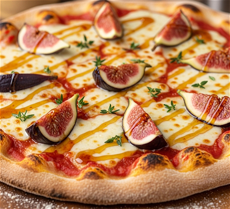 vegan pizza met vijgen 