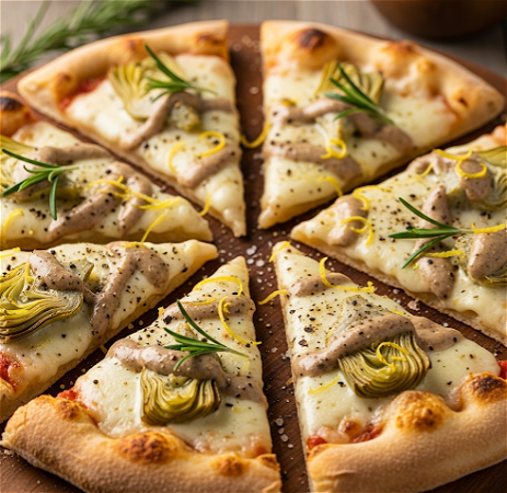 pizza vegan artisjok