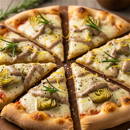 pizza artisjok