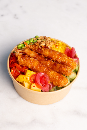 Tempura Garnalen Bowl 