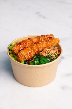 Mini poké bowl garnaal