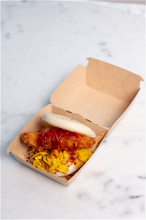 Bao bun tempura garnaal