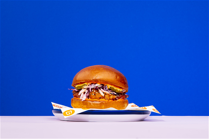 Gochu chicken coleslaw bun