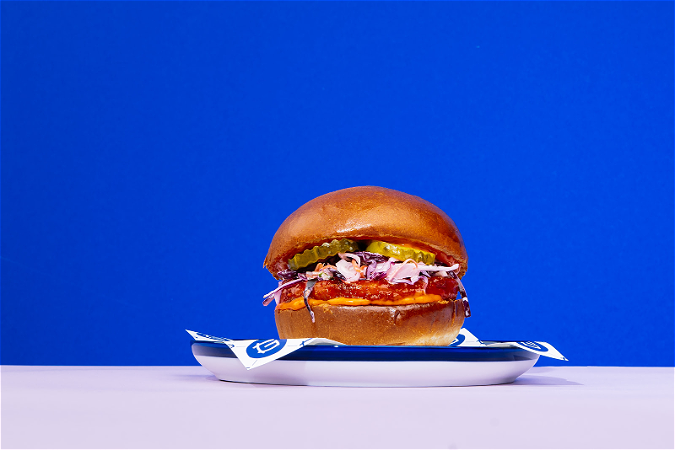 Veg Gochu nochicken coleslaw bun