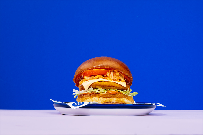 Veg kimchi nochicken cheese bun