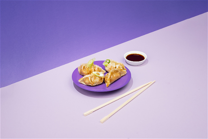 Fried mandu kimchi 'n chicken