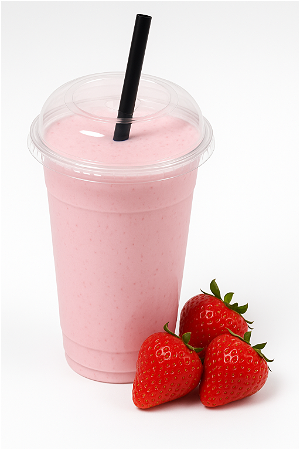 High protein shake aarbei