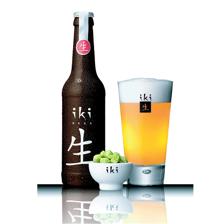 Iki beer with green tea uit Japan