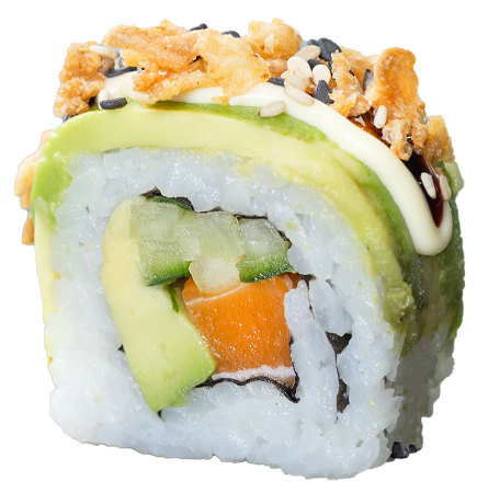 Vega Salmon Dragon Roll