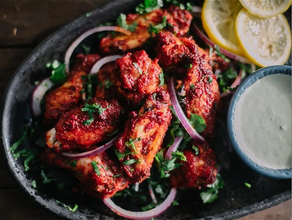 HOT CHICKEN WINGS FROM THE CLAY OVEN