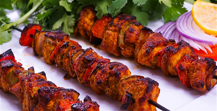 Chicken tikka shashlik