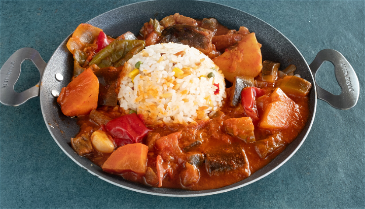 Sebze guvec met rijst