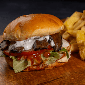 Ribby's vega portobello burger menu