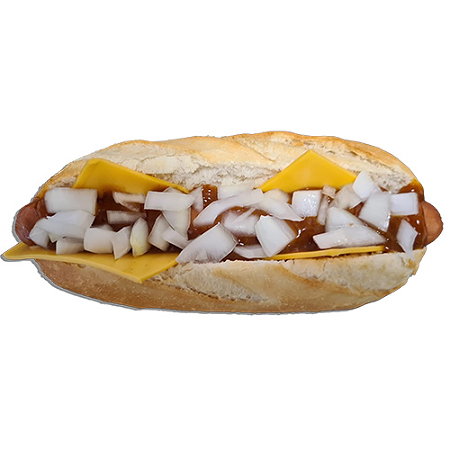 Curry 'n cheese dog