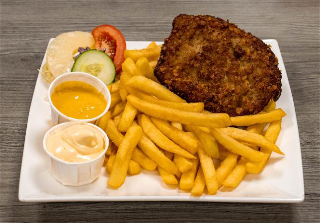 Kipschnitzel menu