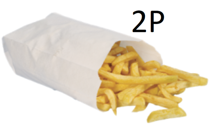 2 patat zonder