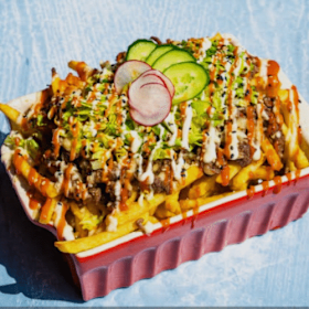 Italiaanse kapsalon shoarma lams