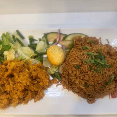 Nasi of bami bakkeljauw