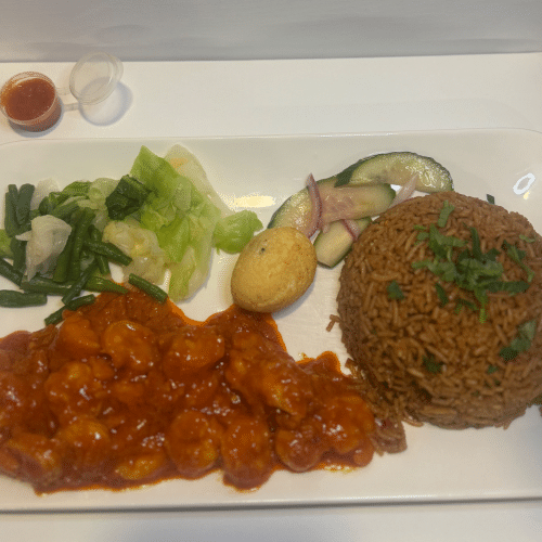 Nasi of bami garnalen speciaal