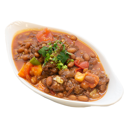 98. Bruine bonen met zoutvlees