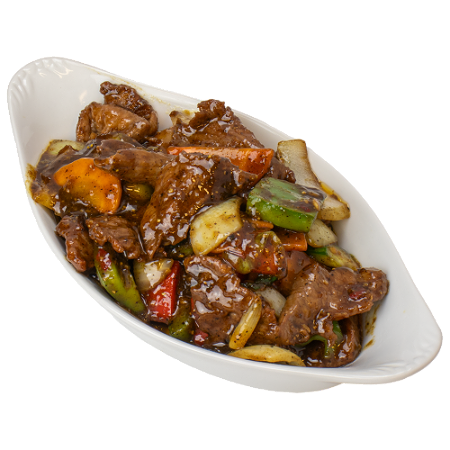 112. Biefstuk zwarte pepersaus