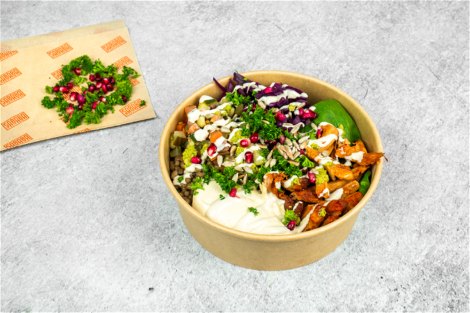 Salade biologische kip Shawarma