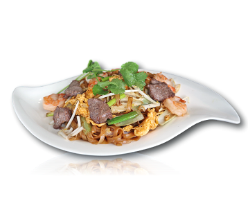 Pho Xao Dac Biet | Woktossed Rice noodles Beef & Prawns