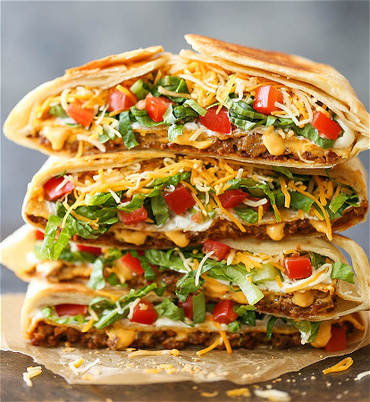 Crunchy wrap chicken