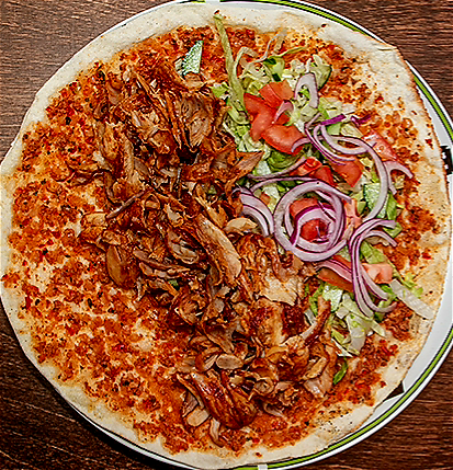 Turkse pizza met döner